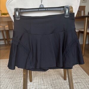 Free People athletic Black Flared Skort